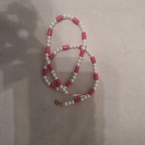 Roxanne Assoulin Pink and Pearl Necklace